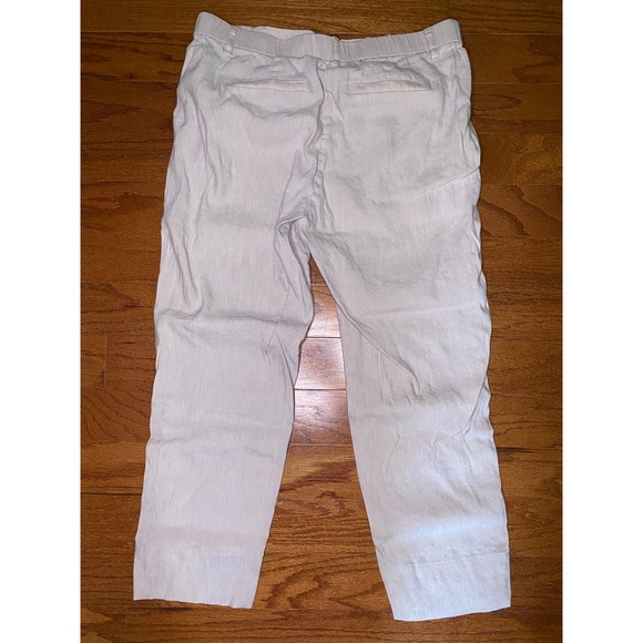 Jill‎ Linen Stretch Cream Pants Size Medium - Picture 8 of 10